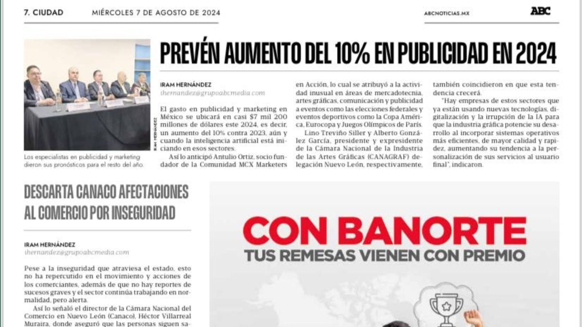 Prevén aumento del 10% en publicidad en 2024