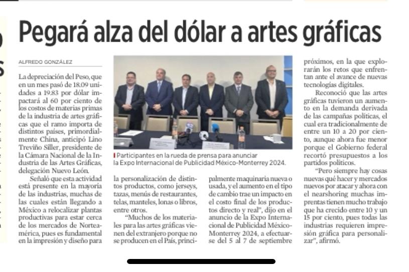 Pegará alza del dólar a artes gráficas